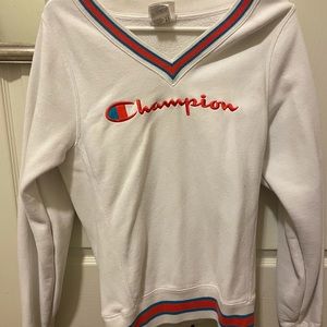 Champion V neck reverse weave sweatshirt
